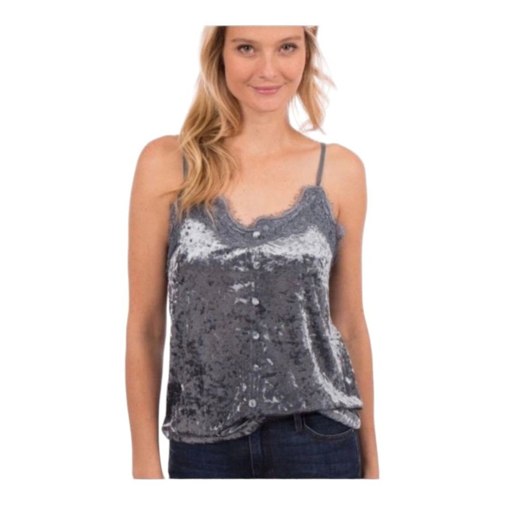 NWOT Esqualo Crush Velvet Camisole size 10
